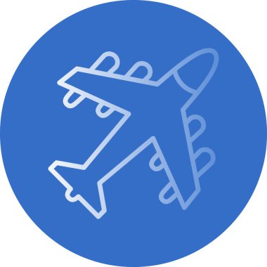 uçak ikonu vektör illüstrasyonu 