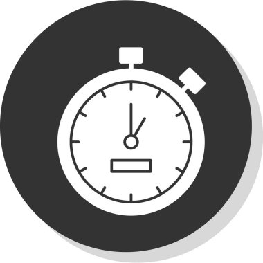Kronometre simgesi çizimi 