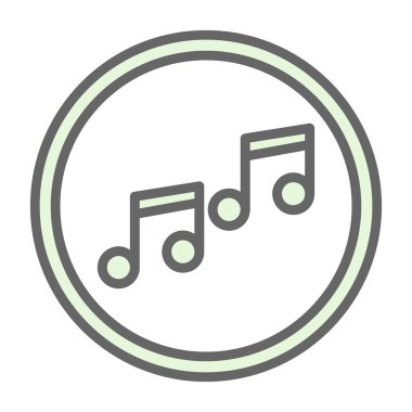 Müzik notaları vektör ses simgesi