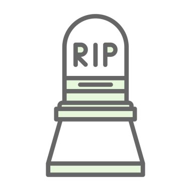 mezar simgesi vektör illüstrasyonu