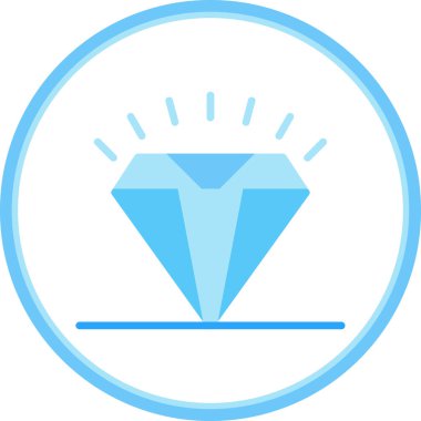 Elmas düz simge, vektör illüstrasyon tasarımı