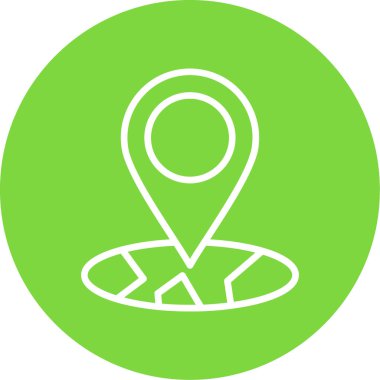 Harita işaretleyici. konum haritası simgesi 