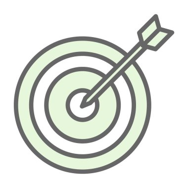 Hedef. Web simgesi basit illüstrasyon