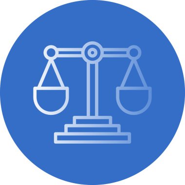 Adalet ölçekler kutsal kişilerin resmi, vektör çizim