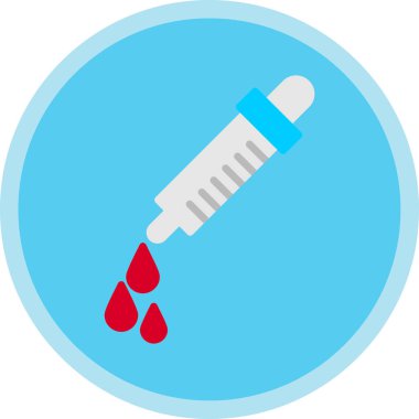 - Kan. Web simgesi basit illüstrasyon