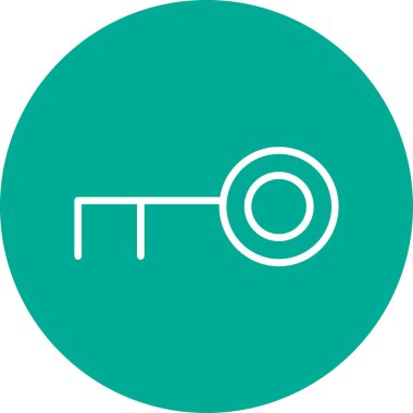 anahtar simgesi, vektör illüstrasyonu basit tasarım