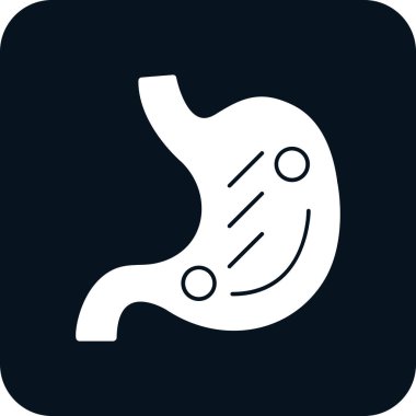 mide ikonu vektör illüstrasyonu 