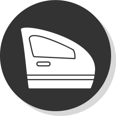 Araba kapısı. Web simgesi basit illüstrasyon