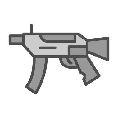 silah simgesi, vektör illüstrasyonu