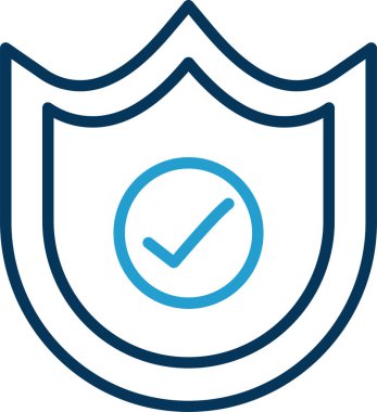 kalkan simgesi, vektör illüstrasyonu basit tasarım