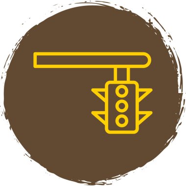 trafik ışığı simgesinin vektör illüstrasyonu 