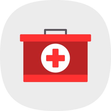 ilk yardım kiti vektör simgesi 