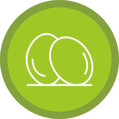 Eşsiz Yumurta Vektörü Kabartma Simgesi