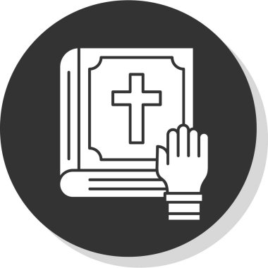 İncil simgesi, vektör illüstrasyonu