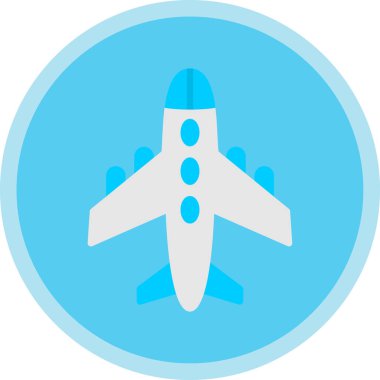 uçak ikonu vektör illüstrasyonu 