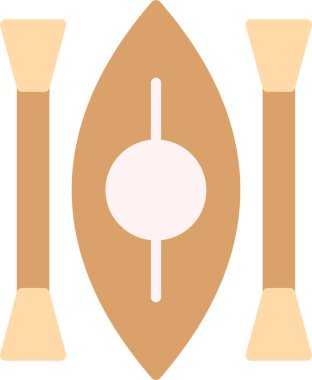 Kano yassı simgesinin vektör illüstrasyonu