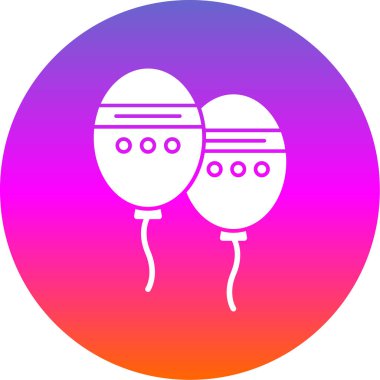 Balon simgesinin vektör illüstrasyonu 