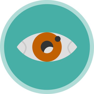 Göz düzlüğü simgesi, vektör çizimi