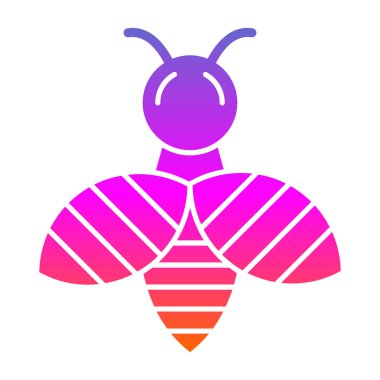 Arı. Web simgesi basit illüstrasyon