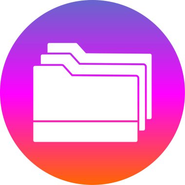 klasör web simgesi, vektör çizim