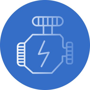 motor simgesi, vektör illüstrasyonu basit tasarım