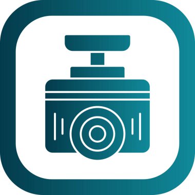 Kamera. Web simgesi basit illüstrasyon