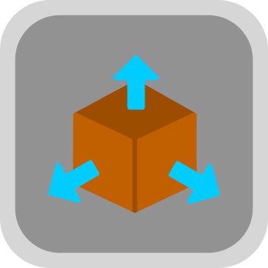 Oklu küp, vektör illüstrasyon tasarımı