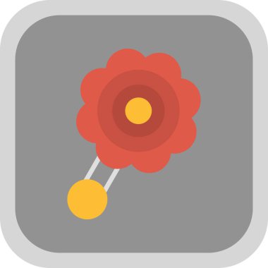 çiçek simgesi vektör illüstrasyonu