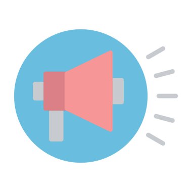 megafon simgesi, kampanya konsepti vektör illüstrasyonu