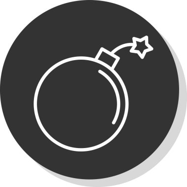 Bomba. Web simgesi basit illüstrasyon 