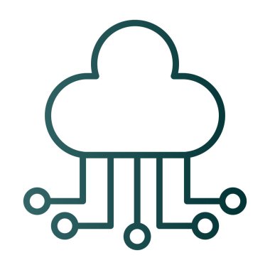 Bulut hesaplama. Web simgesi 