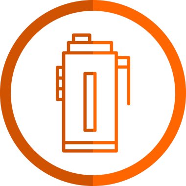 Su şişesi simgesi, vektör illüstrasyonu basit tasarım