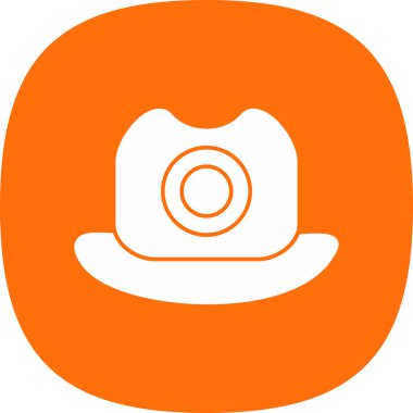 hat simgesi, vektör illüstrasyonu basit tasarım