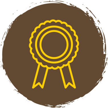 Madalya. Web simgesi basit illüstrasyon