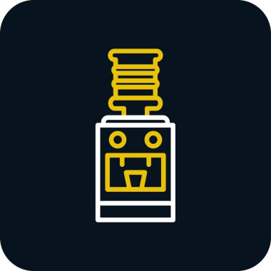 Beyaz arka planda izole edilmiş ikonlu siyah şişe. Soda ve içecek tabelası. vektör illüstrasyonu