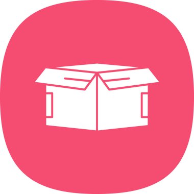 kutu simgesi, vektör illüstrasyonu basit tasarım