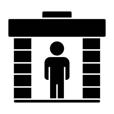 Modern yapı simgesinin vektör illüstrasyonu