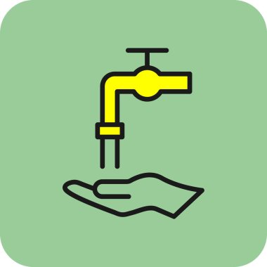 Çizgi ve web tasarımı için tap vektör simgesi gösterim sembolü tasarımı.