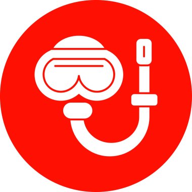 Dalış. Web simgesi basit illüstrasyon