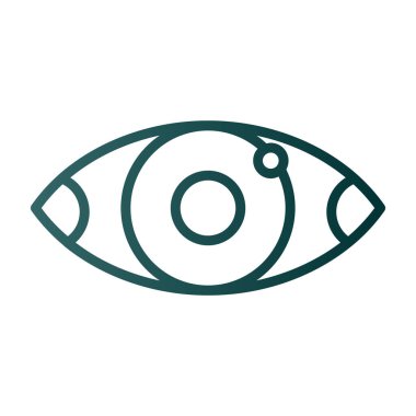 Göz düzlüğü simgesi, vektör çizimi