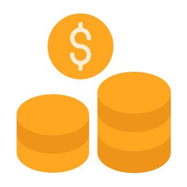 Bozuk para parası izole edilmiş simgesi