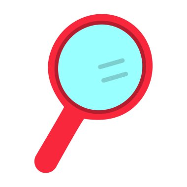 ayna simgesi, ağ basit illüstrasyon