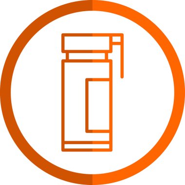 Şişe simgesinin vektör illüstrasyonu 