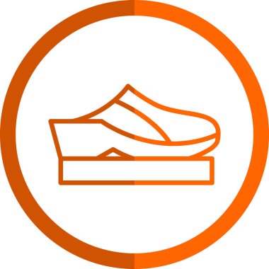 ayakkabı simgesi, vektör illüstrasyonu