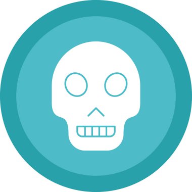 Kafatası. Web simgesi basit illüstrasyon