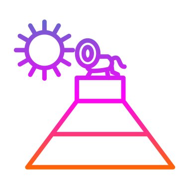 Güneş enerjisi santralinin vektör illüstrasyonu