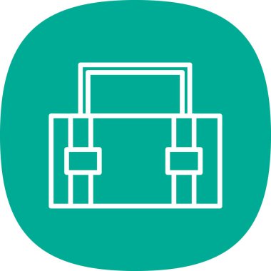  Evrak Çantası'nı web simge vektör çizim 