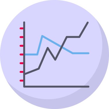 İş ve finans grafiklerinin vektör illüstrasyonu 