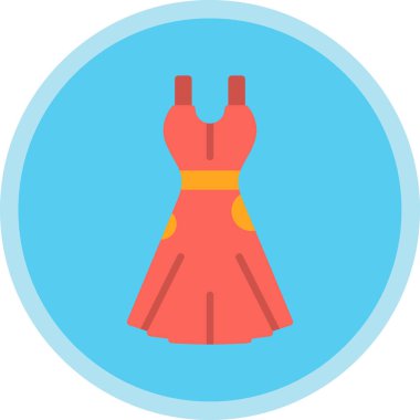 elbise simgesi, vektör illüstrasyonu basit tasarım