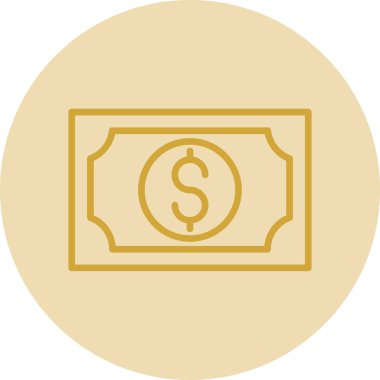 Web ve mobil uygulama tasarımınız için para simgesi, dolar logosu konsepti 